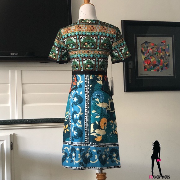 Style Mafia Short Sleeve Print Dress - Picture 3 of 3